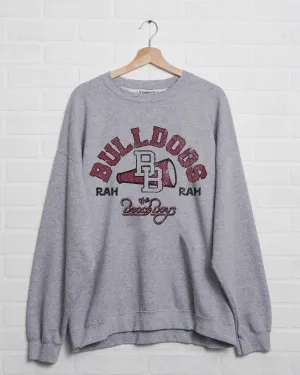 The Beach Boys Mississippi State Bulldogs Cheer Arch Gray Thrifted Sweatshirt