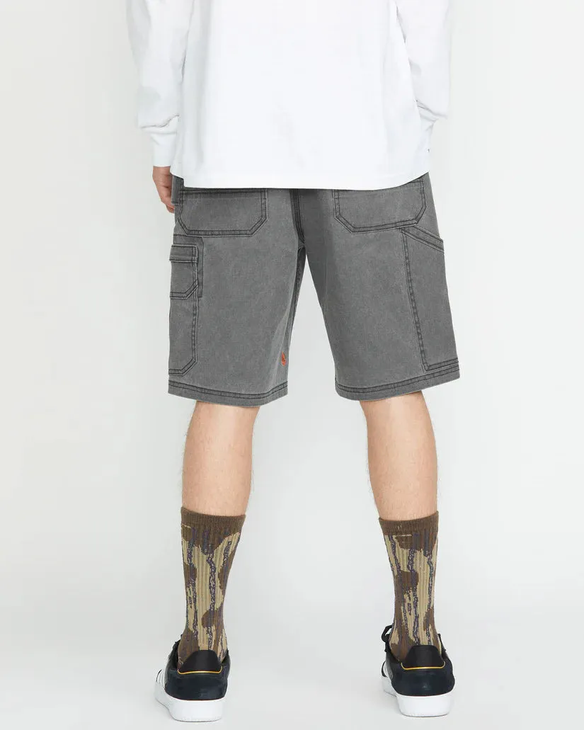 Volcom Men's Gage Work 21" Short Stealth A0912500_STH