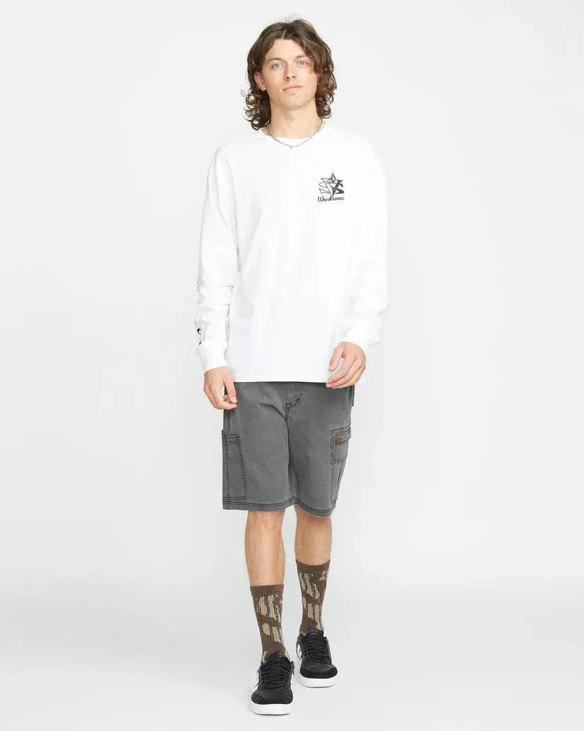 Volcom Men's Gage Work 21" Short Stealth A0912500_STH