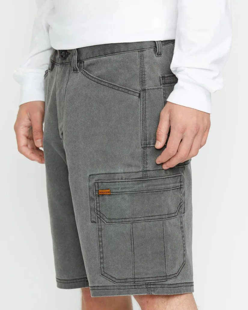 Volcom Men's Gage Work 21" Short Stealth A0912500_STH