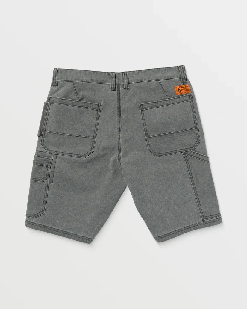 Volcom Men's Gage Work 21" Short Stealth A0912500_STH