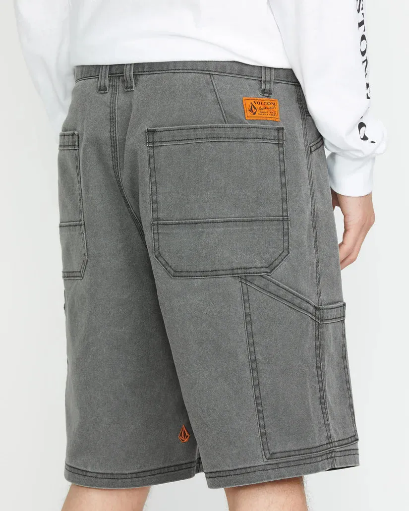 Volcom Men's Gage Work 21" Short Stealth A0912500_STH