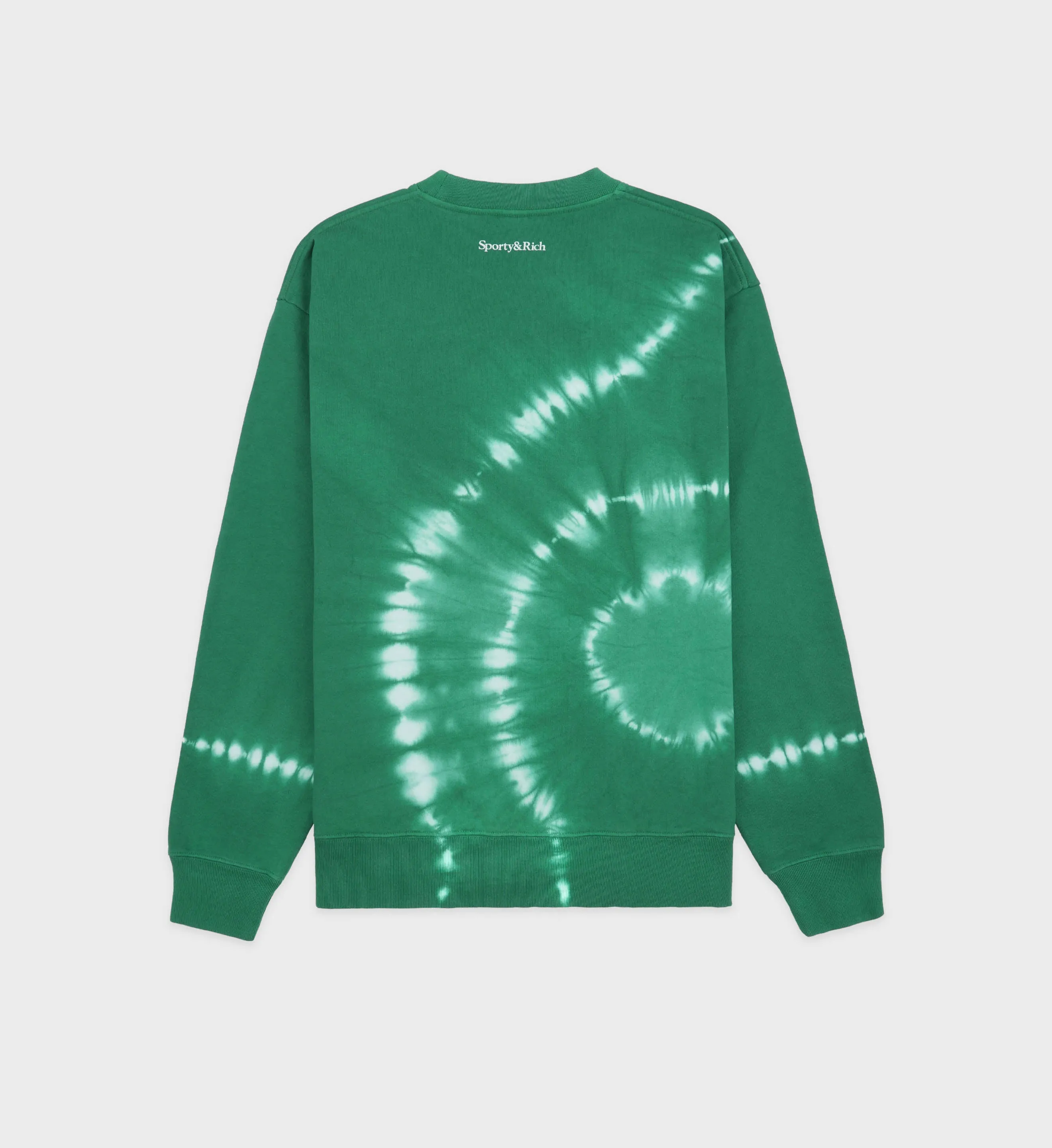 Wellness Club Flocked Crewneck - Gemstone Tie Dye