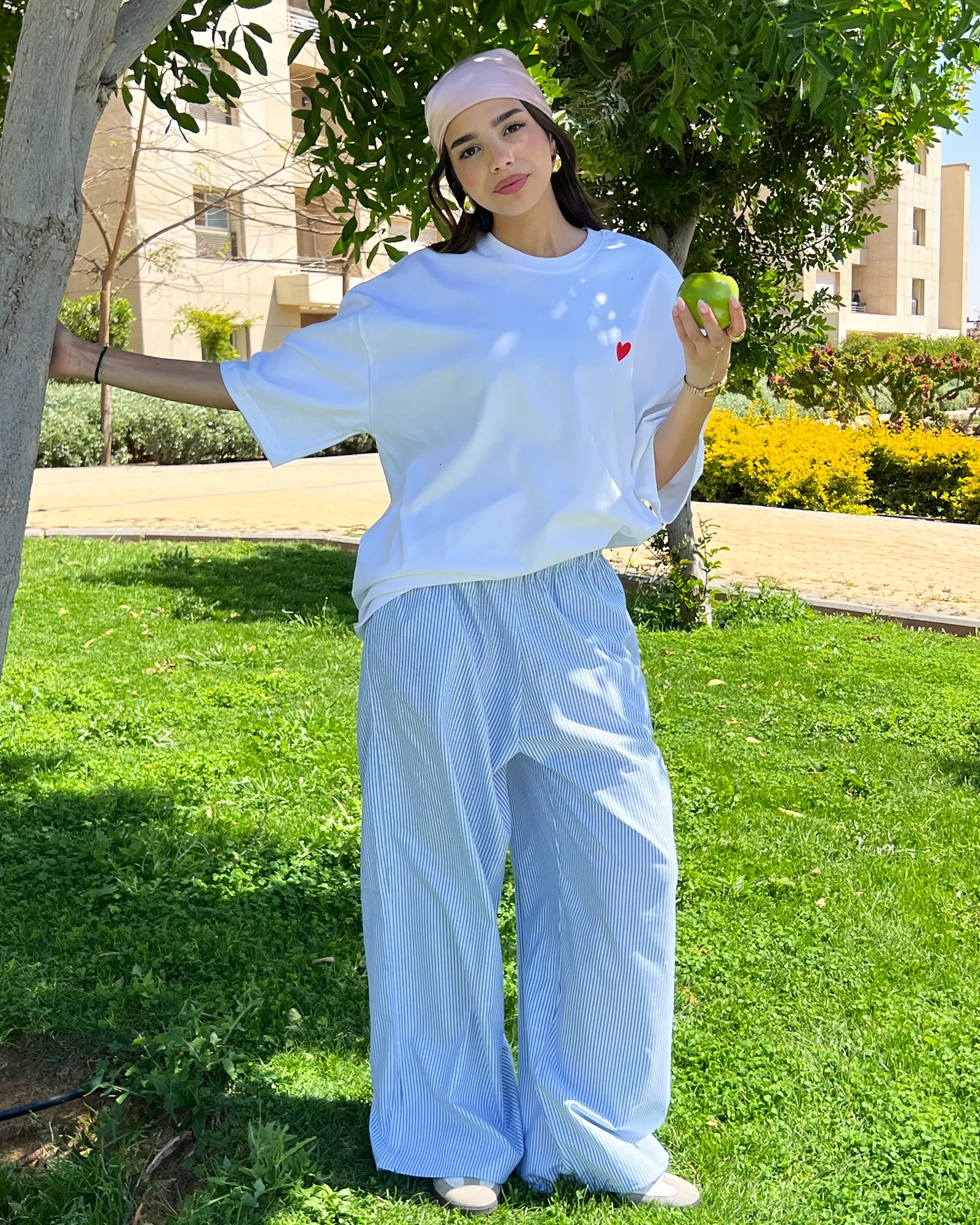 White Heart Oversized T-shirt