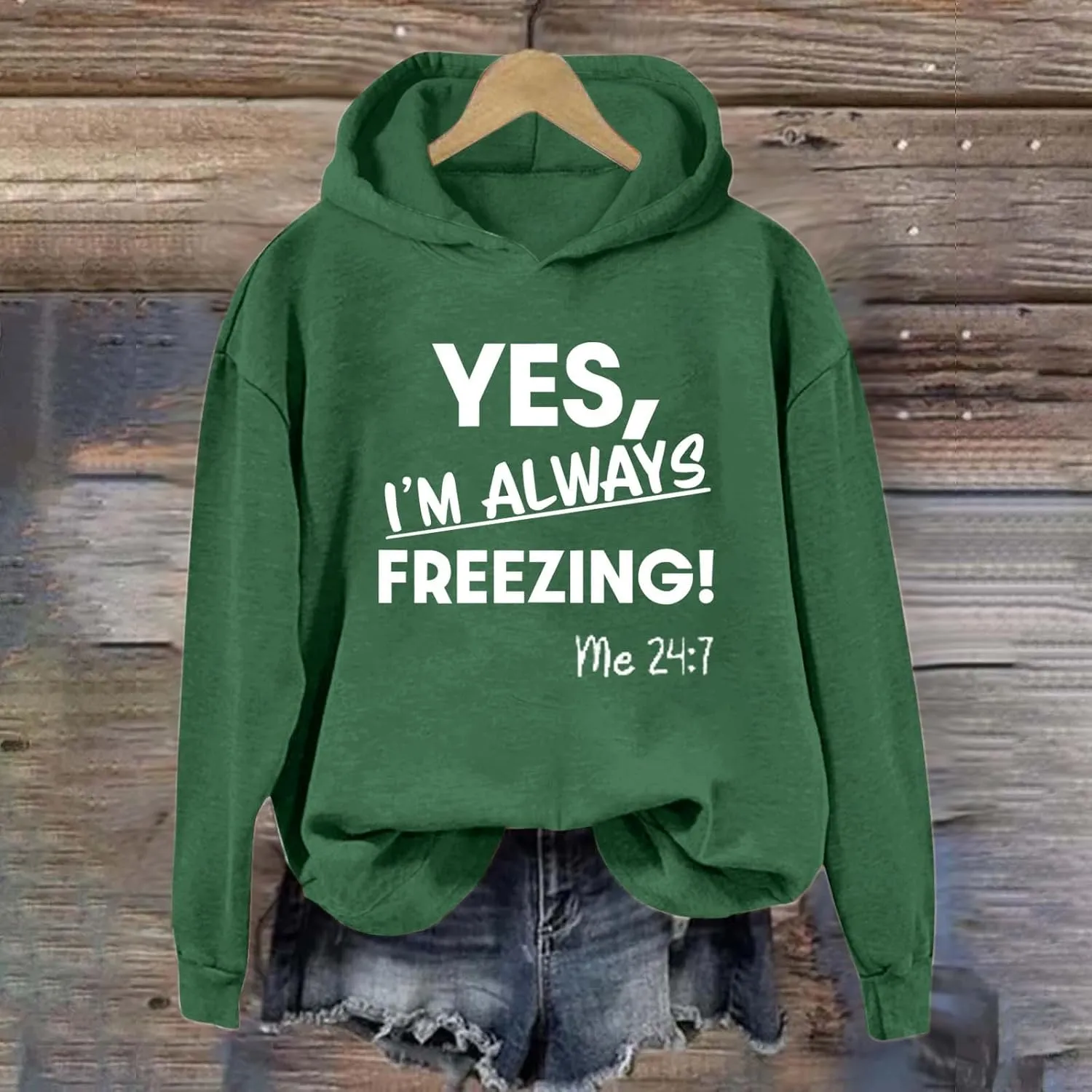 Womens Hoodies Letter Print Long Sleeve Sweatshirts Casual Loose Comfy Pullover Tops Winter Fashion Outfits 2024