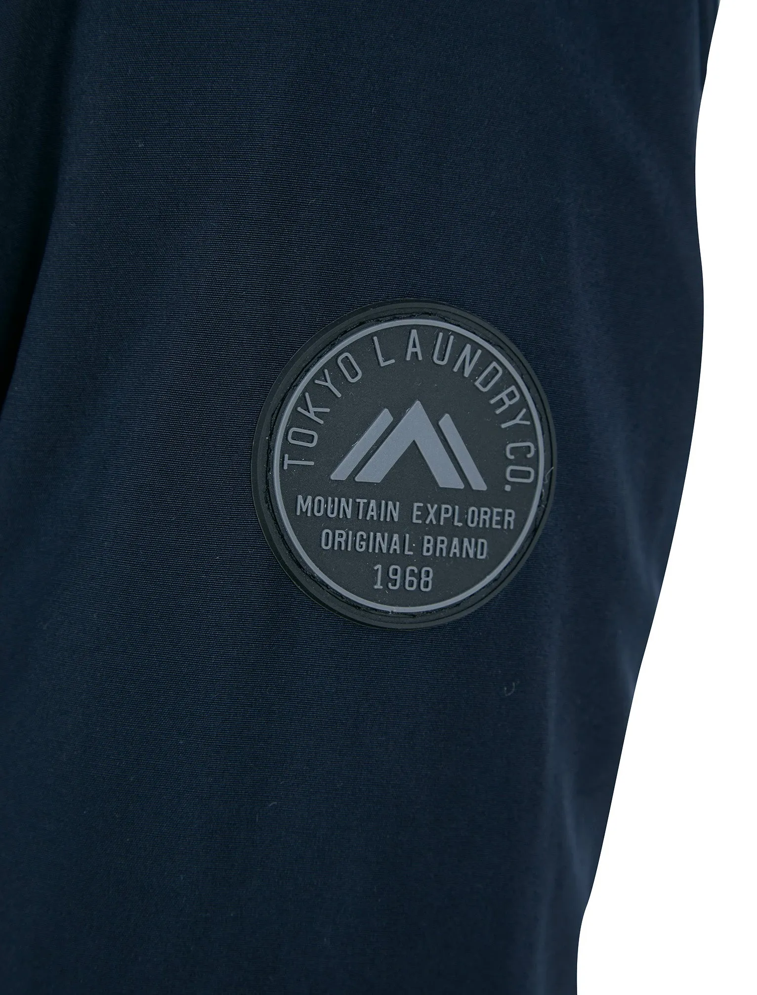 Yorker Padded Windbreaker Jacket with Borg Lined Hood in Sky Captain Navy - Tokyo Laundry