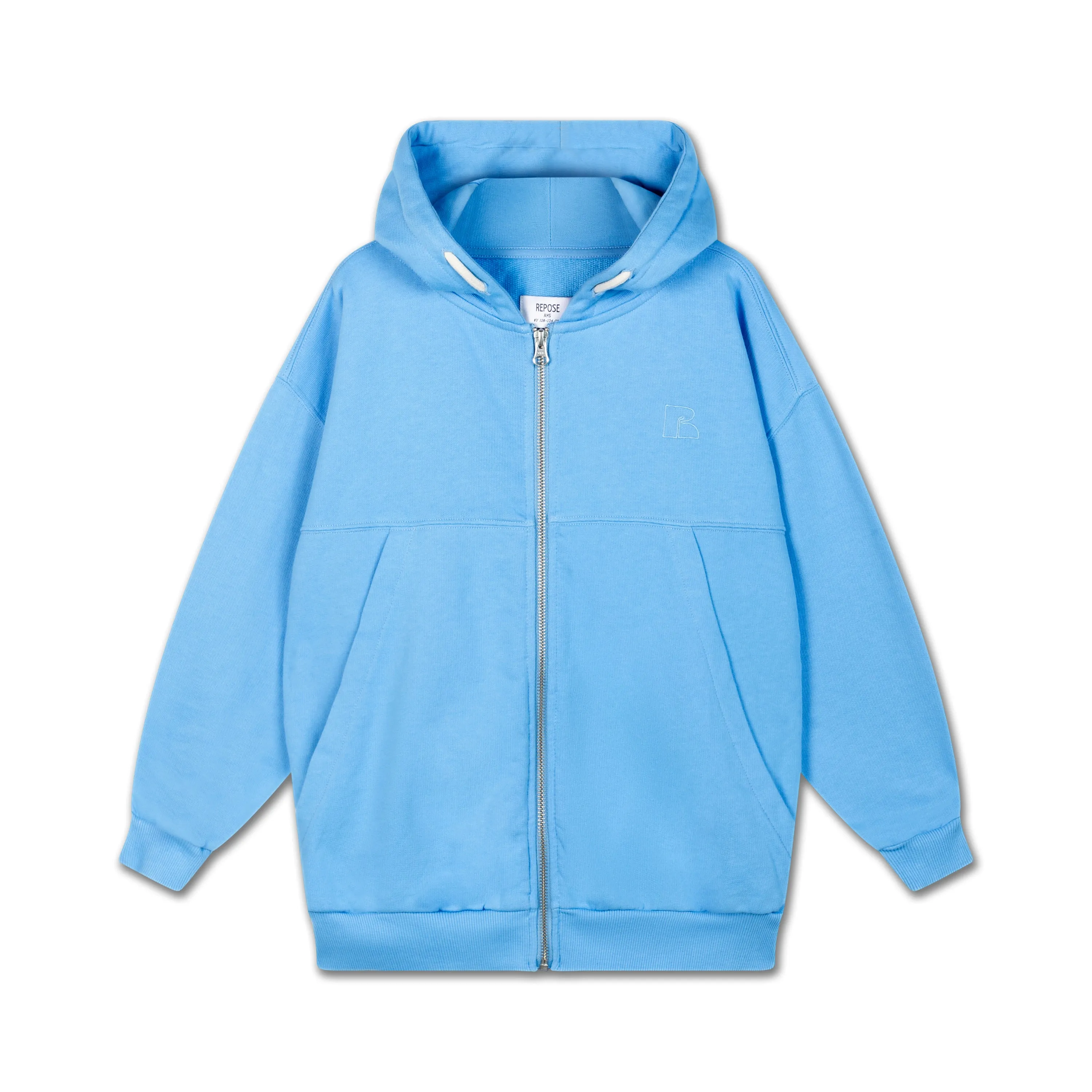 zip hoodie - summer day blue