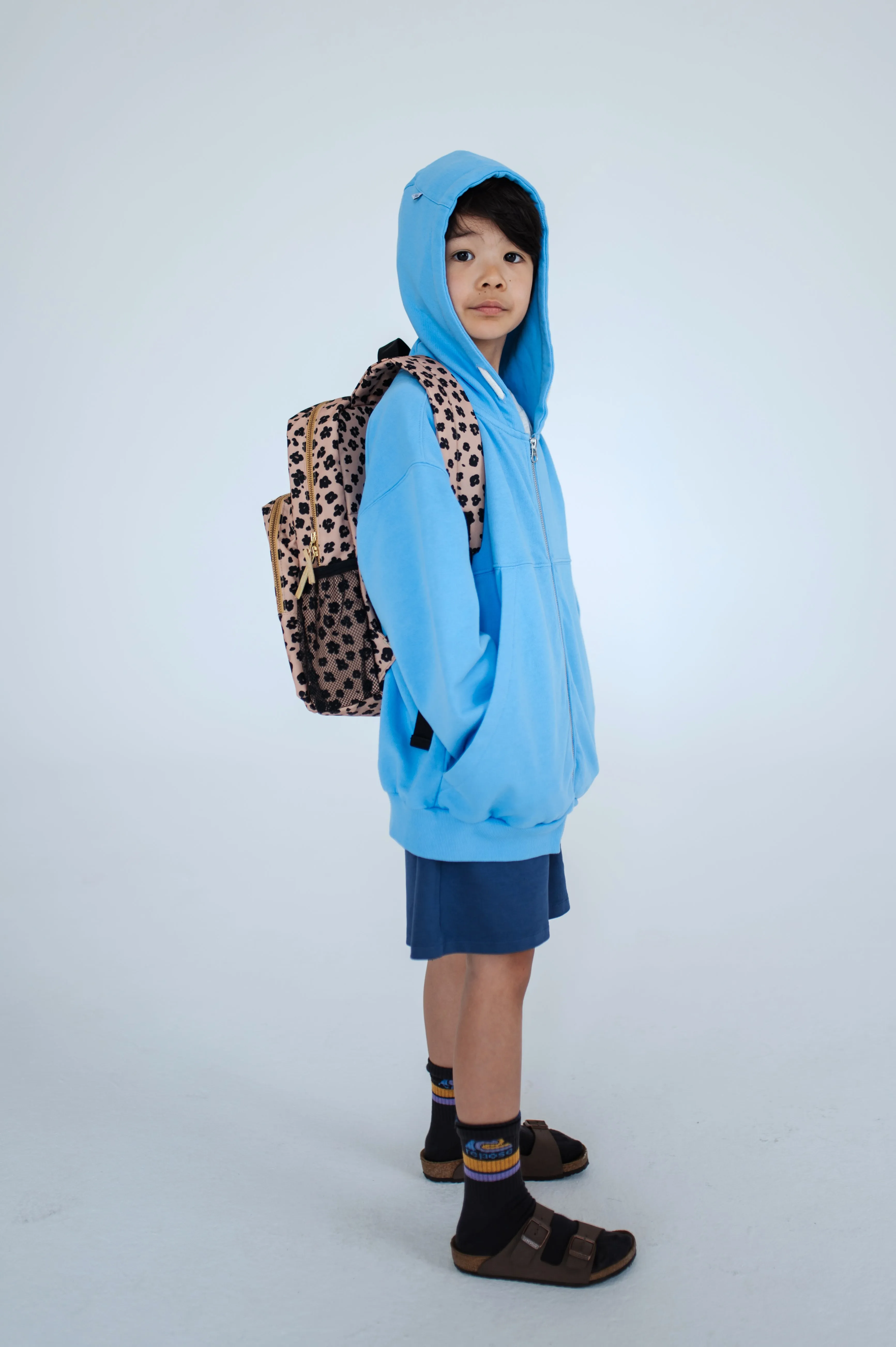 zip hoodie - summer day blue
